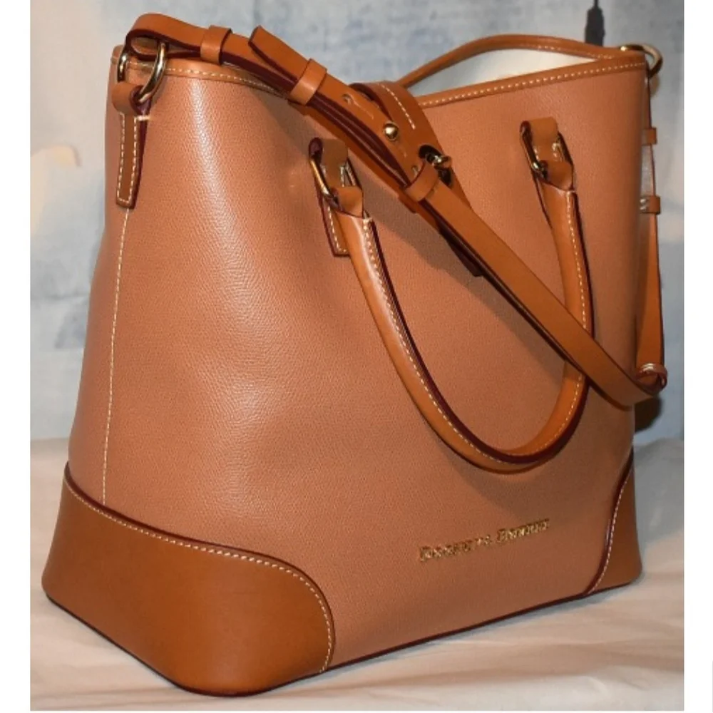Vintage Dooney & Bourke Pebble Leather Large Handbag - Picture 2 of 16